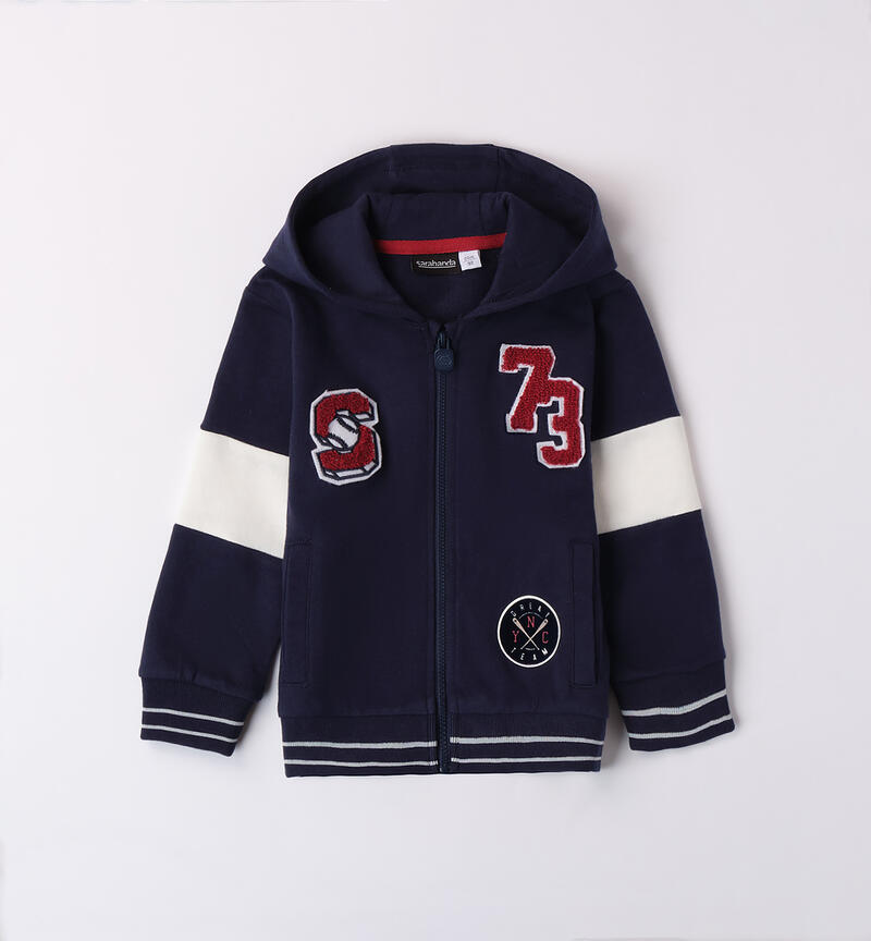 Felpa bambino 100% cotone NAVY-3854