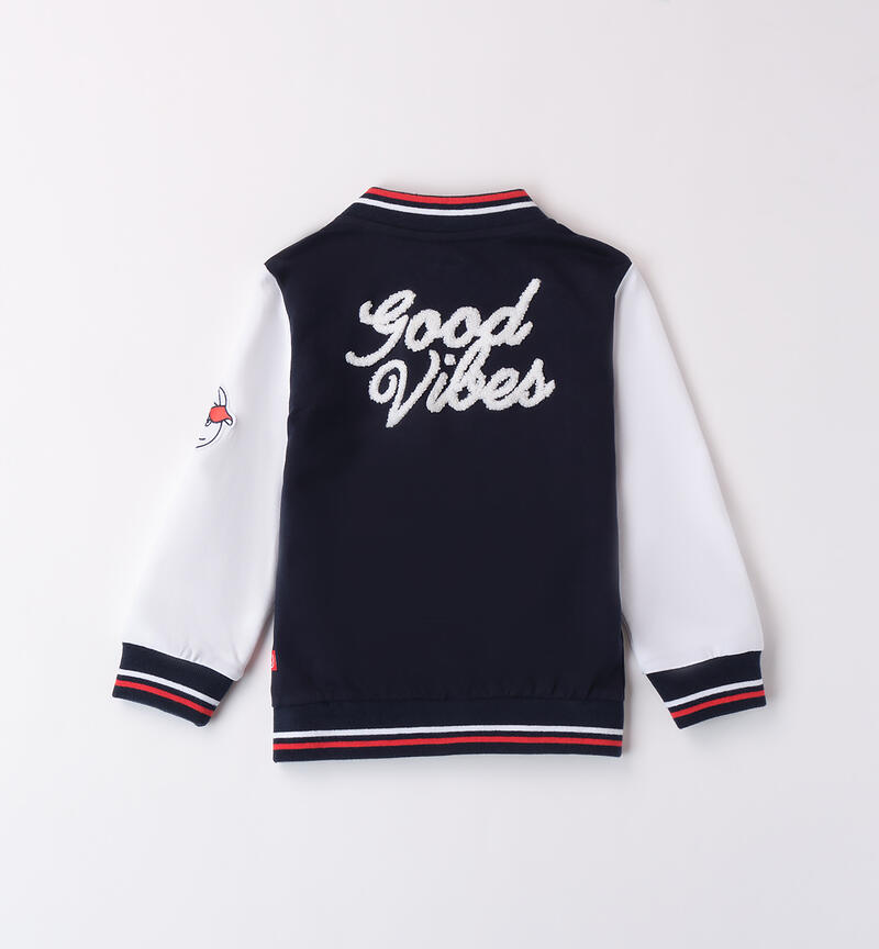 Boys' sweatshirt in 100% cotton NAVY-3854