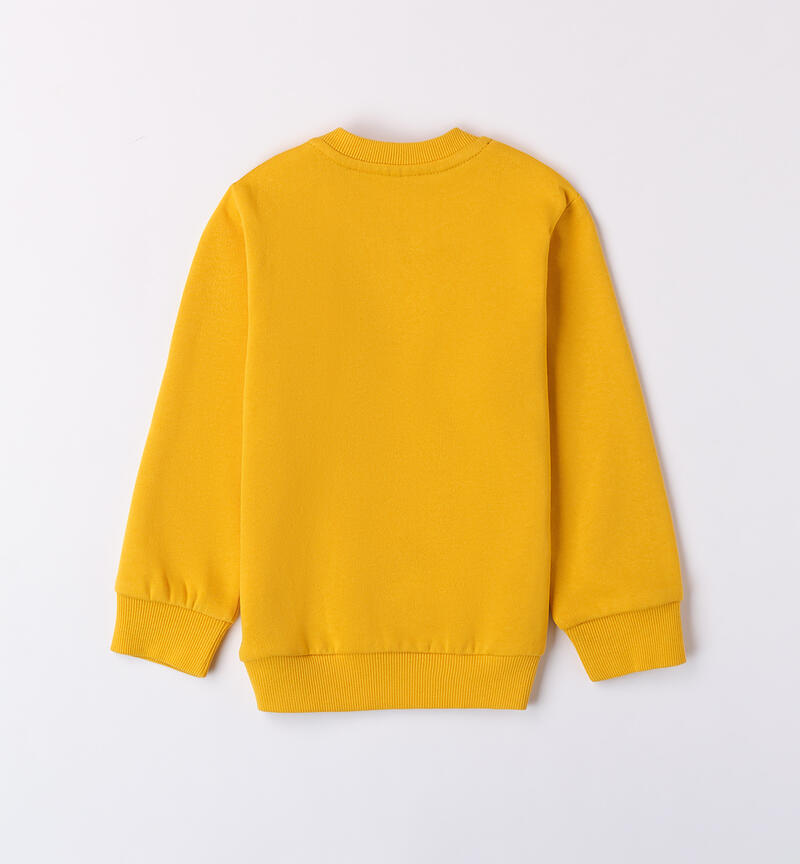 Sweatshirt with cat for boys GIALLO-1615