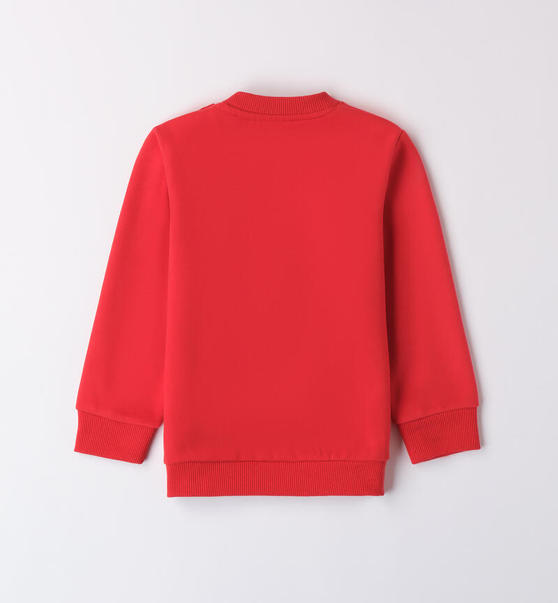 Crew neck sweatshirt for boys ROSSO-2236