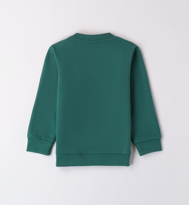 Crew neck sweatshirt for boys VERDE-4516