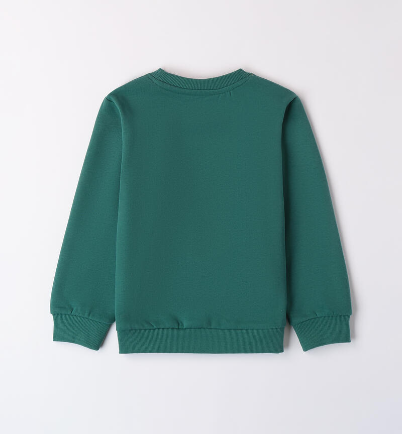 Crew neck sweatshirt for boys VERDE-4516