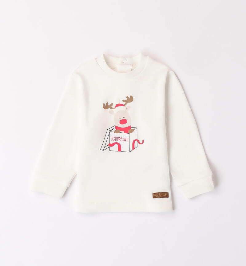 Sweatshirt for baby boy with reindeer PANNA-0112