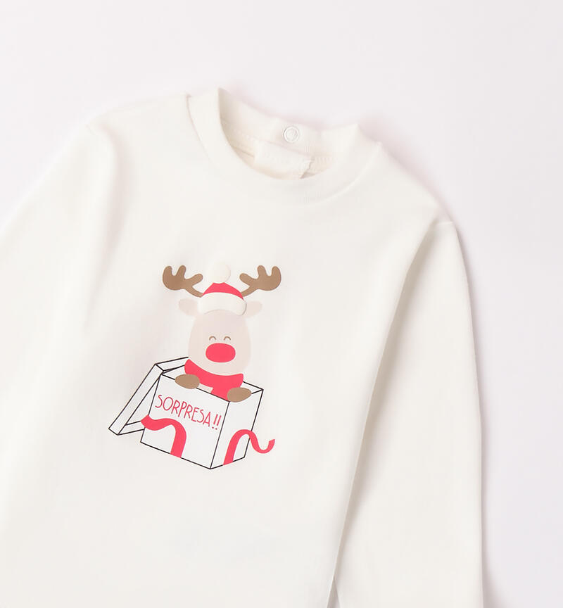 Sweatshirt for baby boy with reindeer PANNA-0112