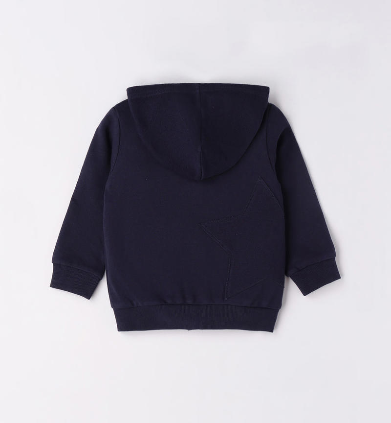 Felpa cappuccio bambino da 9 mesi a 8 anni Sarabanda NAVY-3854