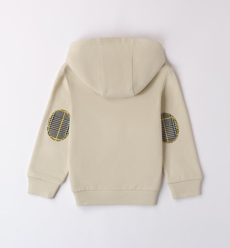 Hooded sweatshirt for boys BEIGE-0433