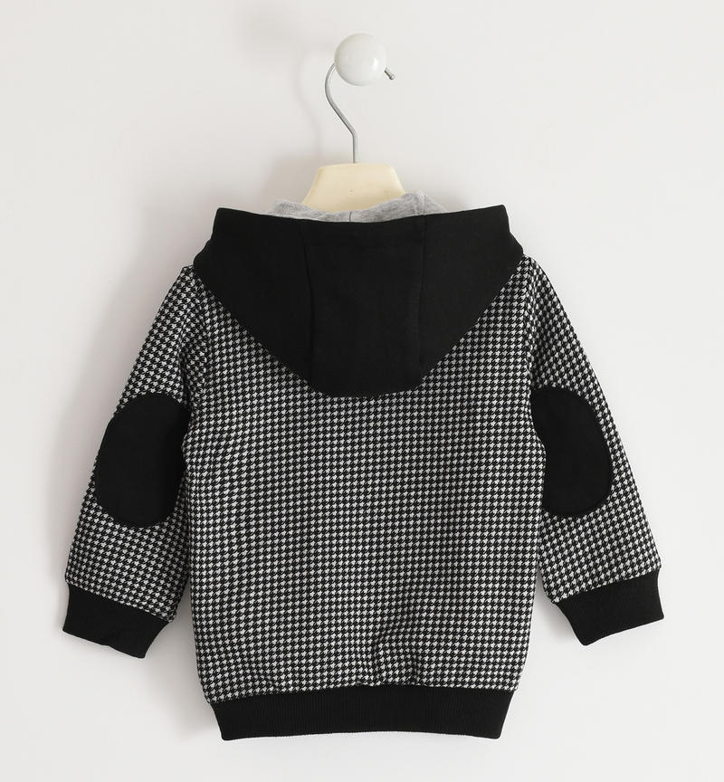 Felpa con cappuccio bambino da 9 mesi a 8 anni Sarabanda GRIGIO MELANGE-NERO-6UN8