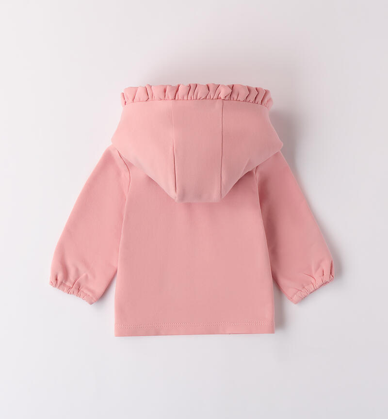 Hooded sweatshirt for baby girl ROSA-2524