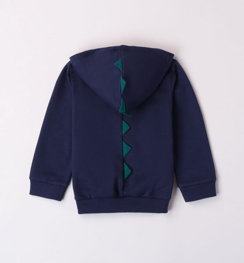 Sarabanda sweatshirt with spines for boys from 9 months to 8 years NAVY-3547