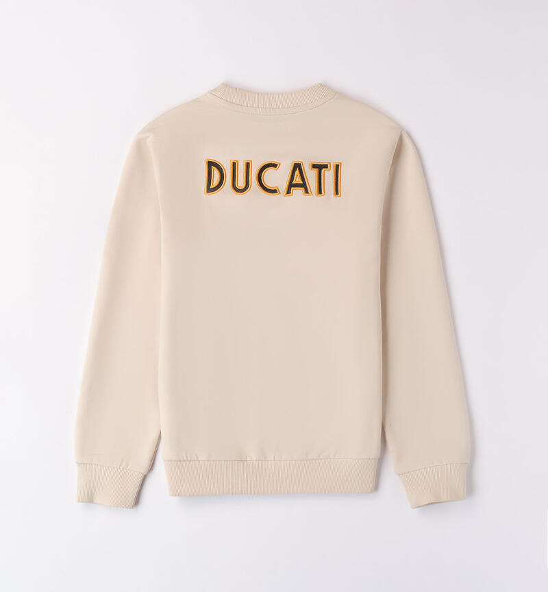 Sweatshirt with Ducati patch for boys ECRU'-0164