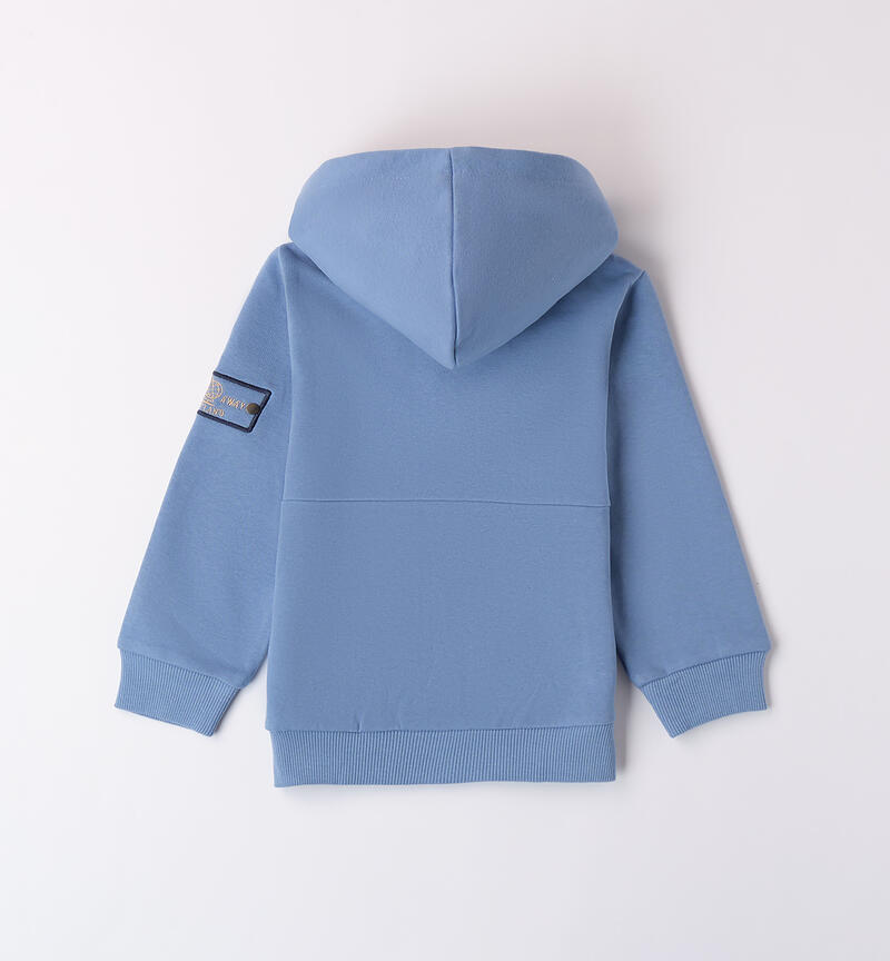 Zip-up sweatshirt for boys AZZURRO-3762