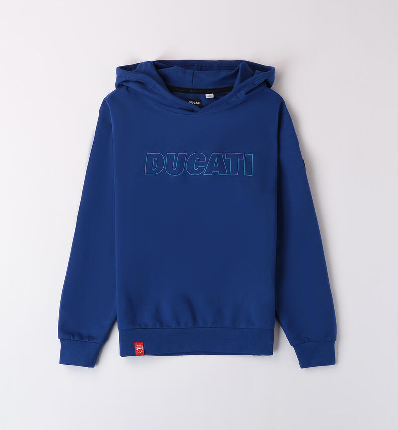 Felpa Ducati con cappuccio BLU ROYAL-3764