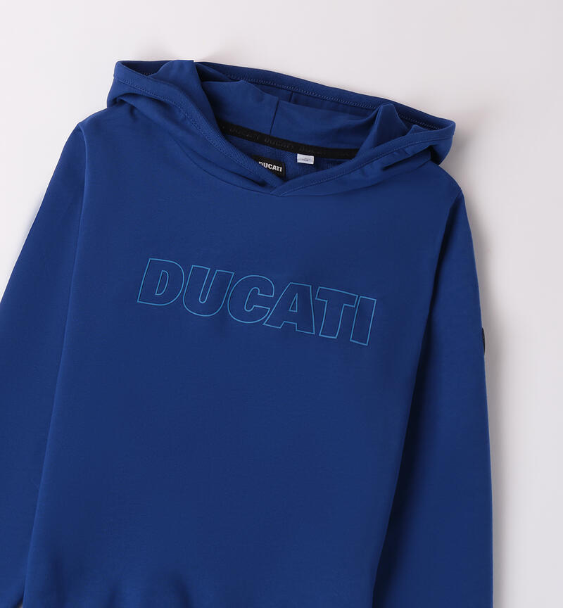 Felpa Ducati con cappuccio BLU ROYAL-3764