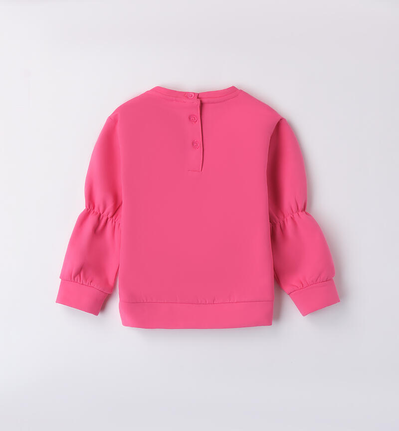 Fuchsia sweatshirt for girls FUXIA-2432