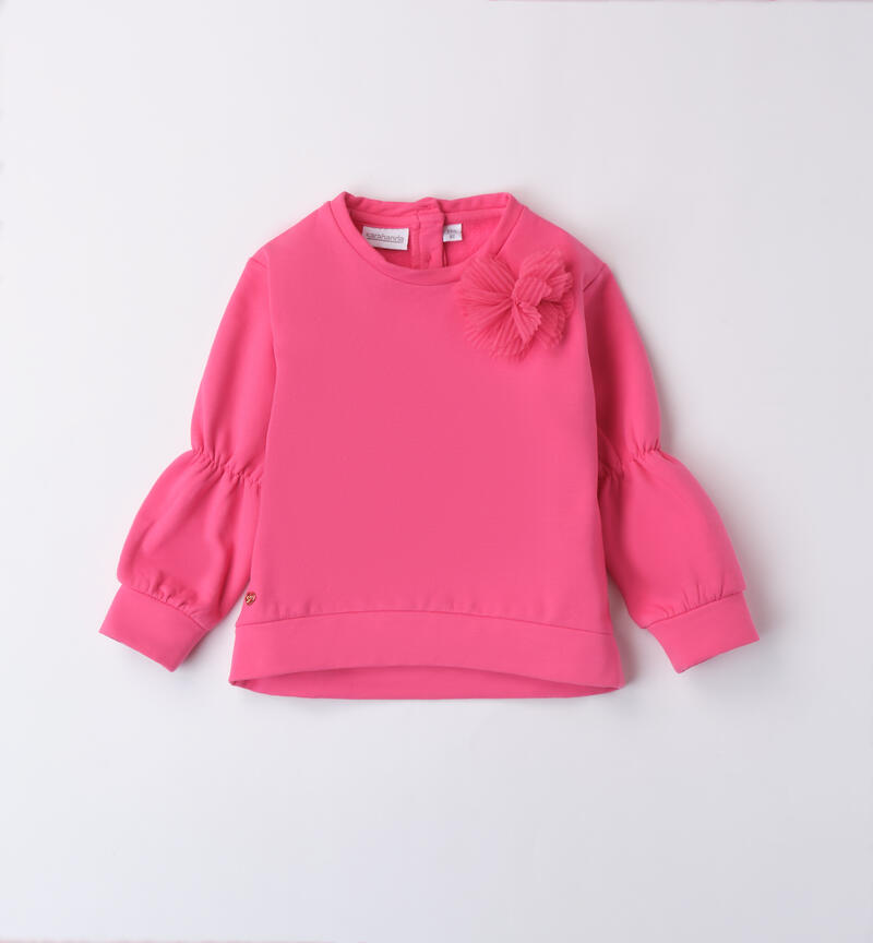 Fuchsia sweatshirt for girls FUXIA-2432