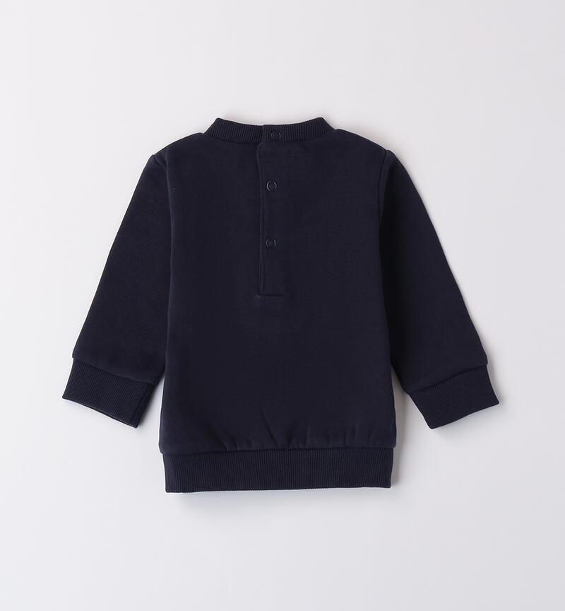 Zip-up sweatshirt for baby NAVY-3885