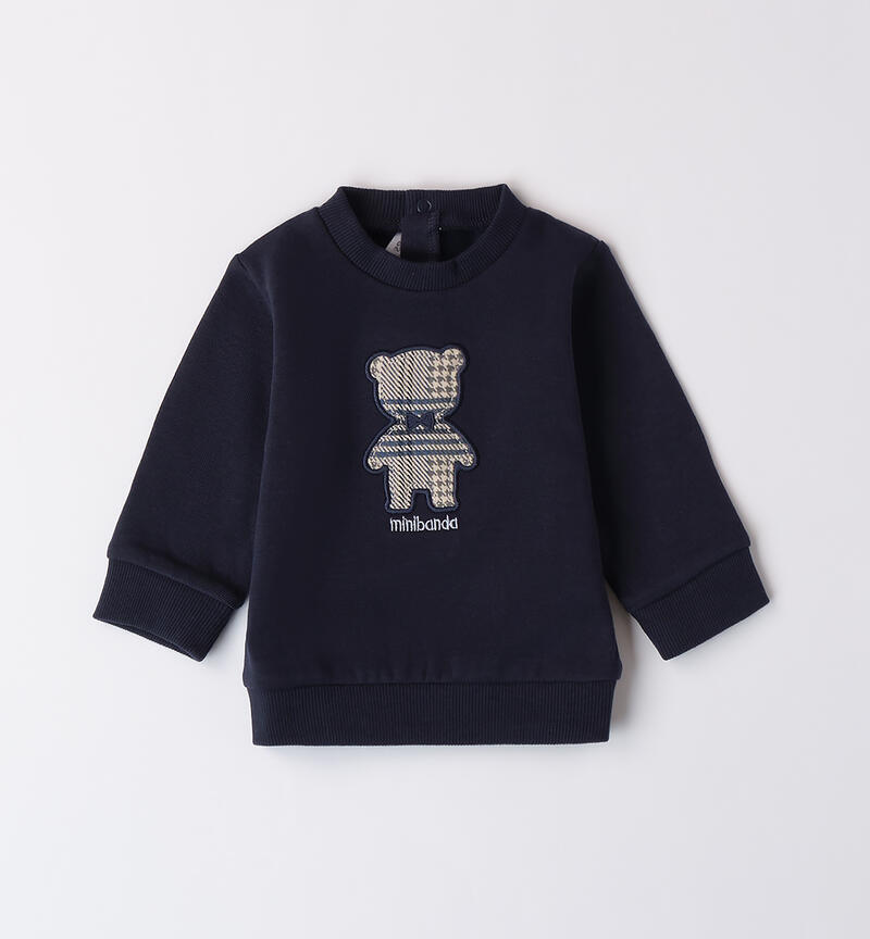 Zip-up sweatshirt for baby NAVY-3885