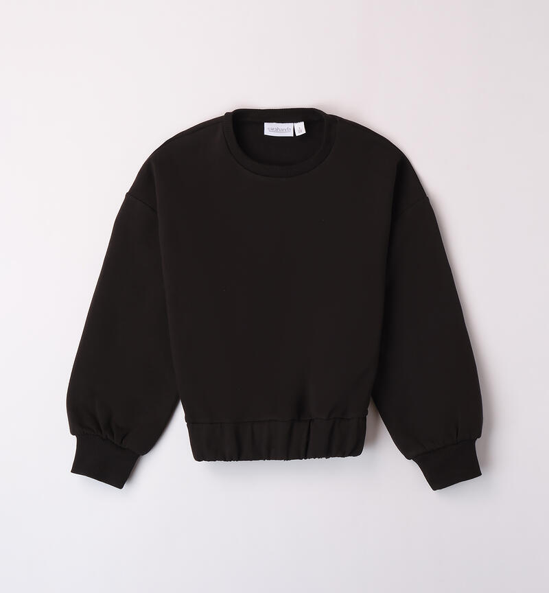 Black sweatshirt for girls NERO-0658