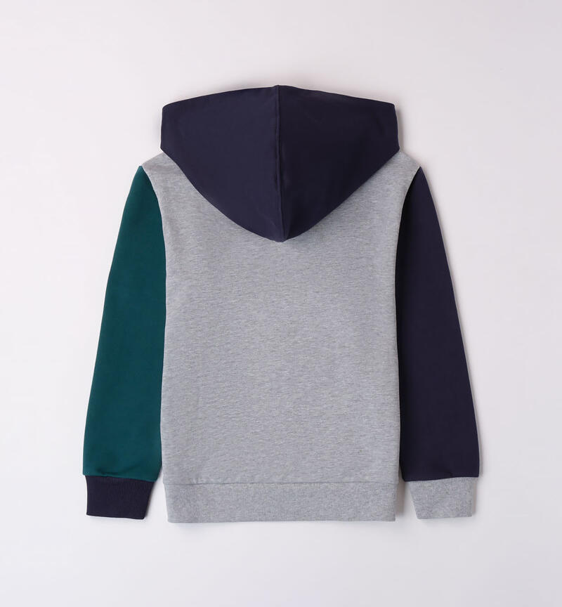 Sarabanda oversized sweatshirt for boys from 8 to 16 years GRIGIO MELANGE-8992