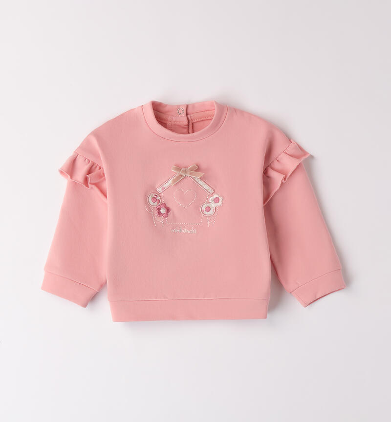 Sweatshirt for baby girl ROSA-2524