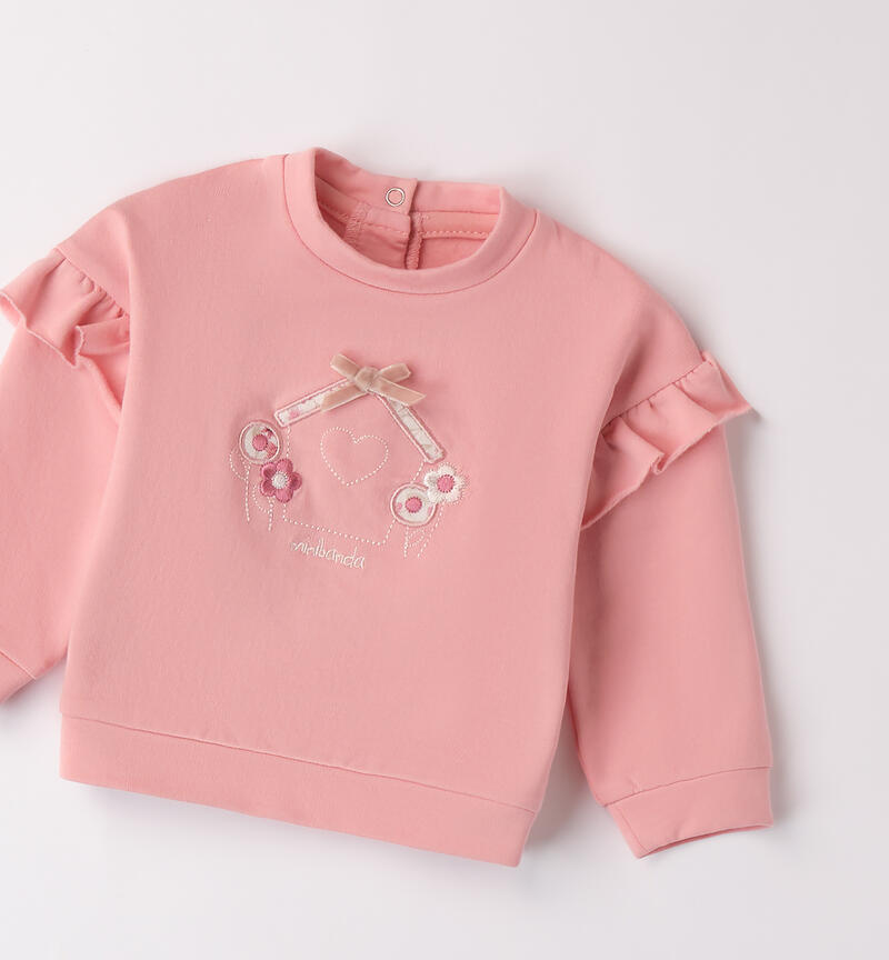 Sweatshirt for baby girl ROSA-2524