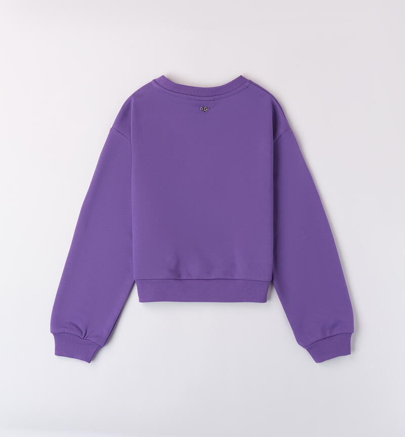 100% cotton sweatshirt for girls VIOLET-3341