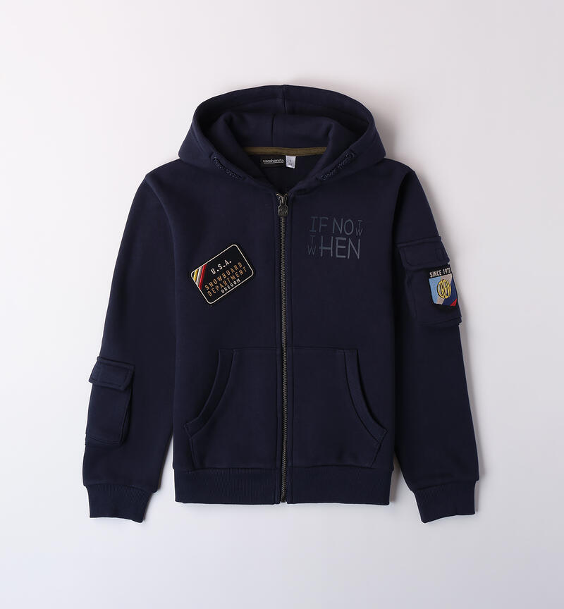 Hooded sweatshirt for boys NAVY-3854