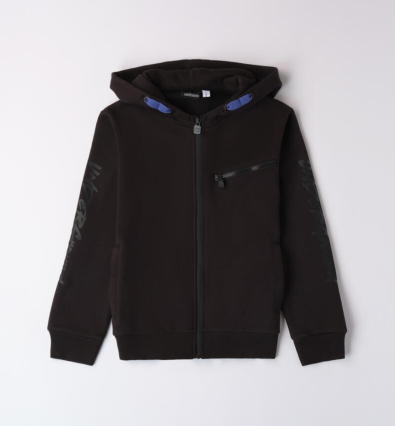 Zip-up sweatshirt for boys NERO-0658