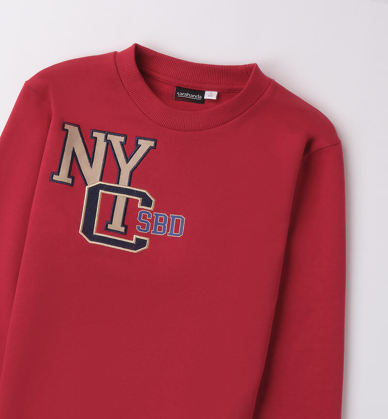 NYC sweatshirt for boys ROSSO-2536