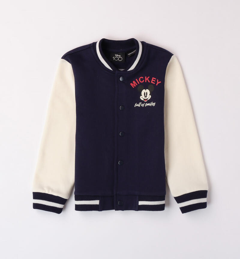 Felpa Topolino per bambino da 3 a 8 anni Sarabanda NAVY-3854
