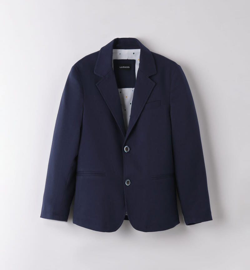 Sarabanda elegant jacket for boys from 8 to 16 years NAVY-3854