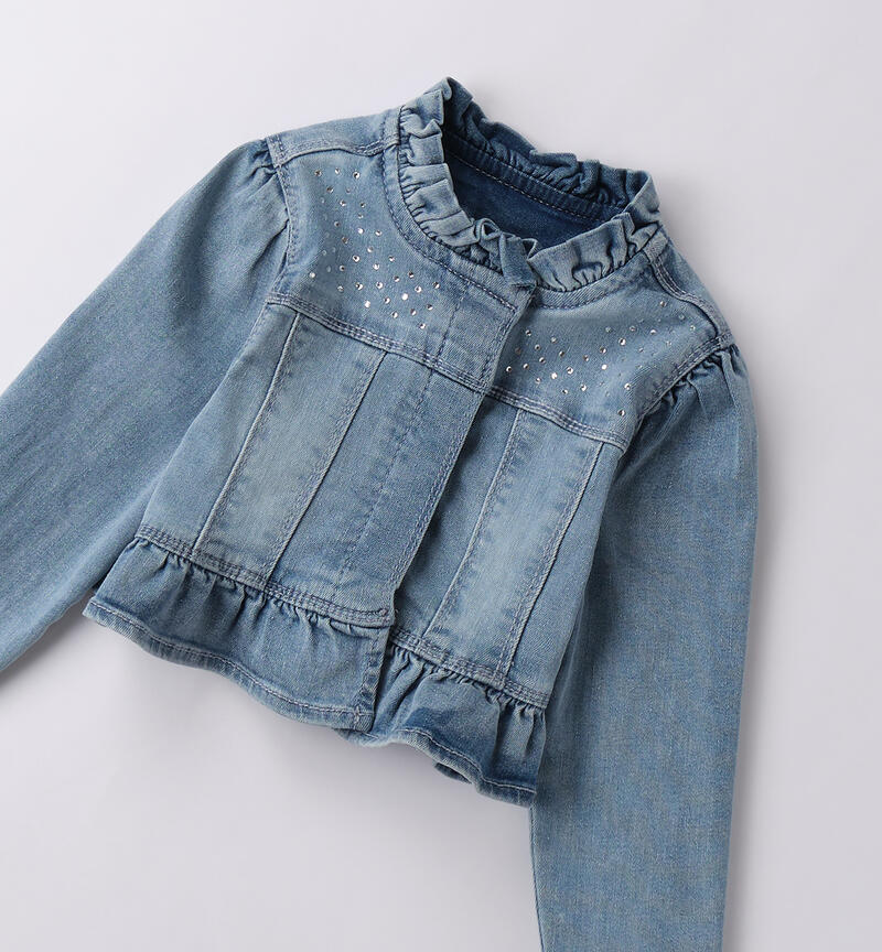 Denim jacket for girls LAVATO CHIARISSIMO-7300