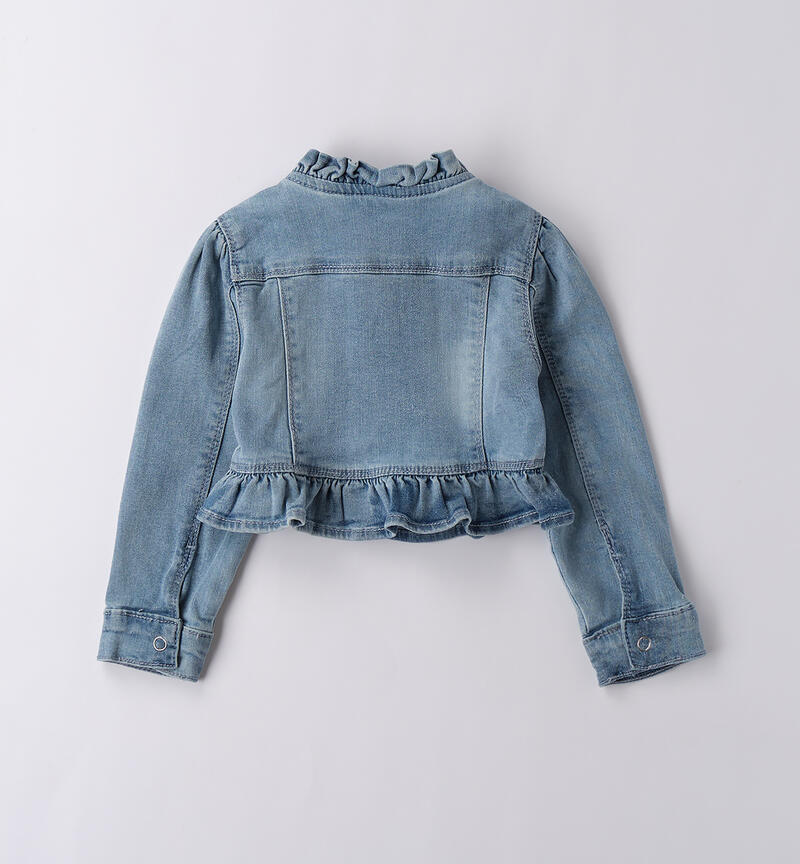 Denim jacket for girls LAVATO CHIARISSIMO-7300