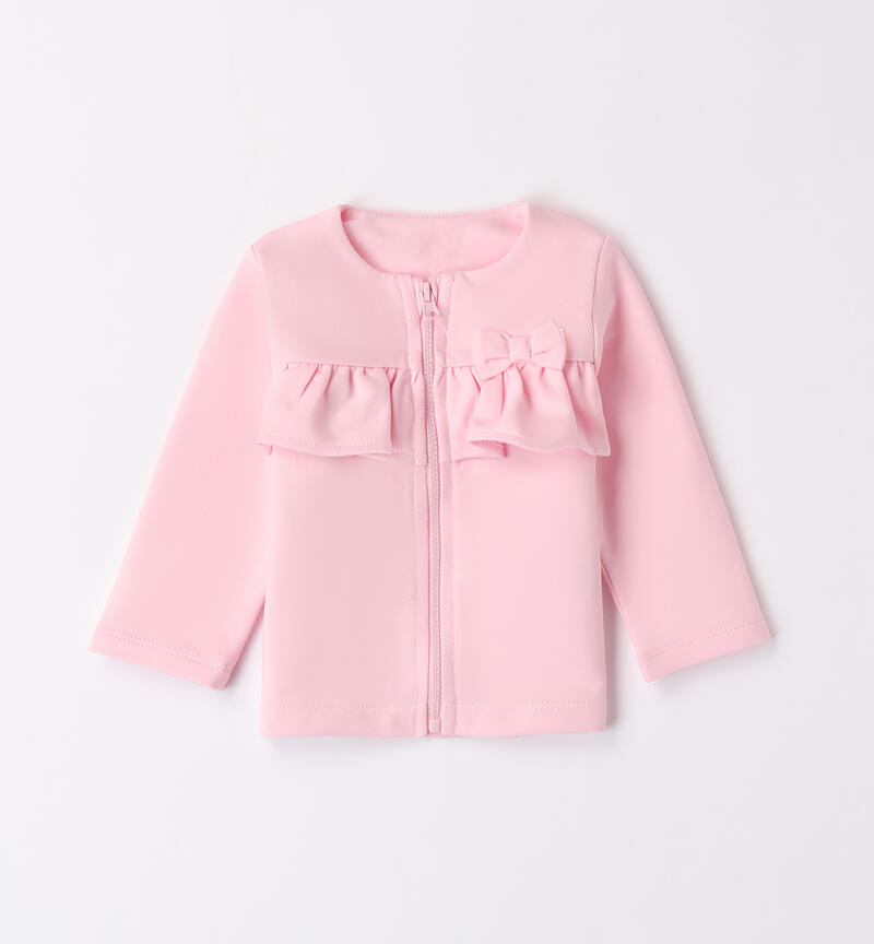 Girls' jacket with ruffles LT.PINK-2732