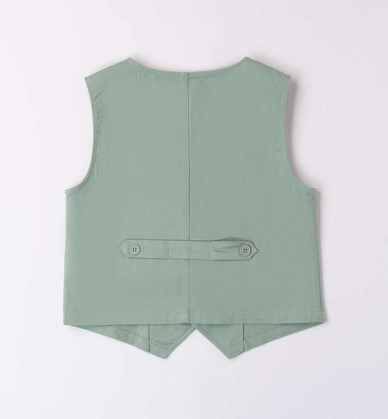 Gilet bambino elegante VERDE-4713