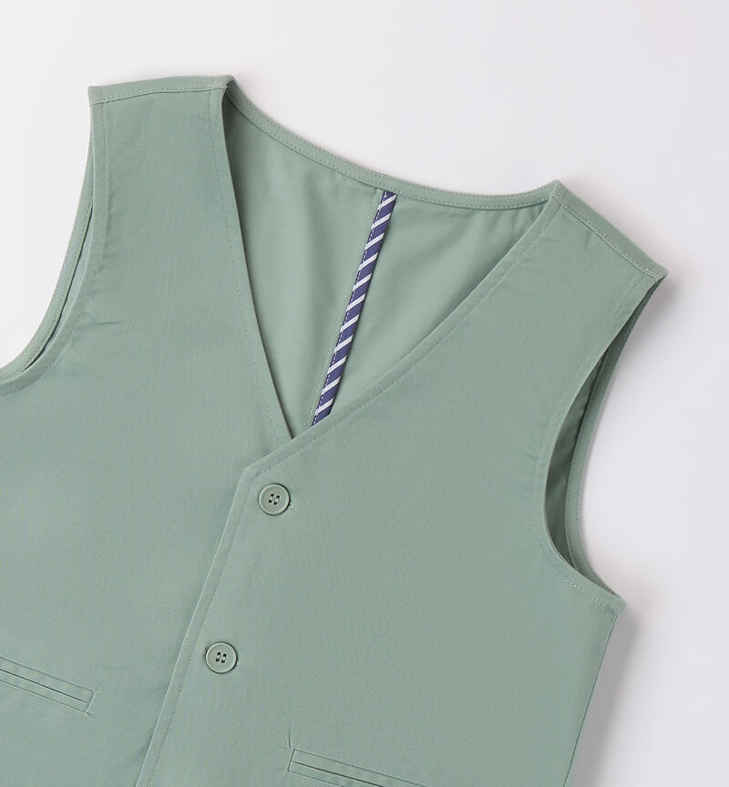 Elegant boy's waistcoat VERDE-4713