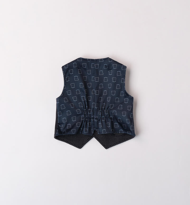 Elegant vest for baby boy NAVY-3885