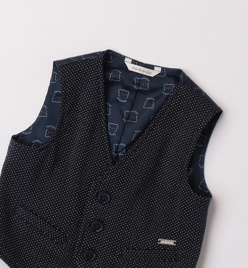 Elegant vest for baby boy NAVY-3885