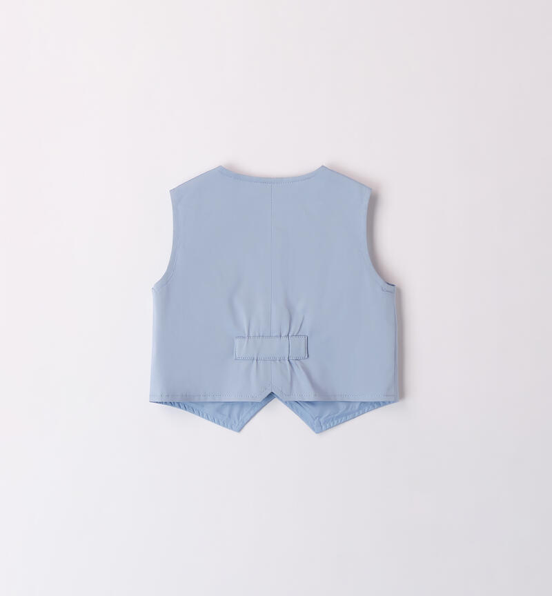 Baby formal vest L.BLUE-3964