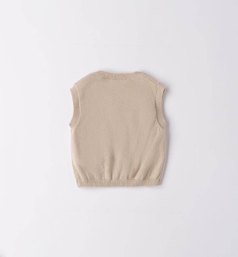 Gilet neonato Minibanda BEIGE-0451