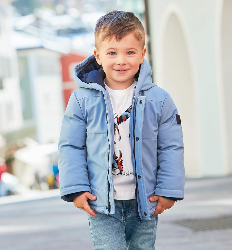 Giubbotto bambino tessuto tecnico da 9 mesi a 8 anni Sarabanda AZZURRO-3922