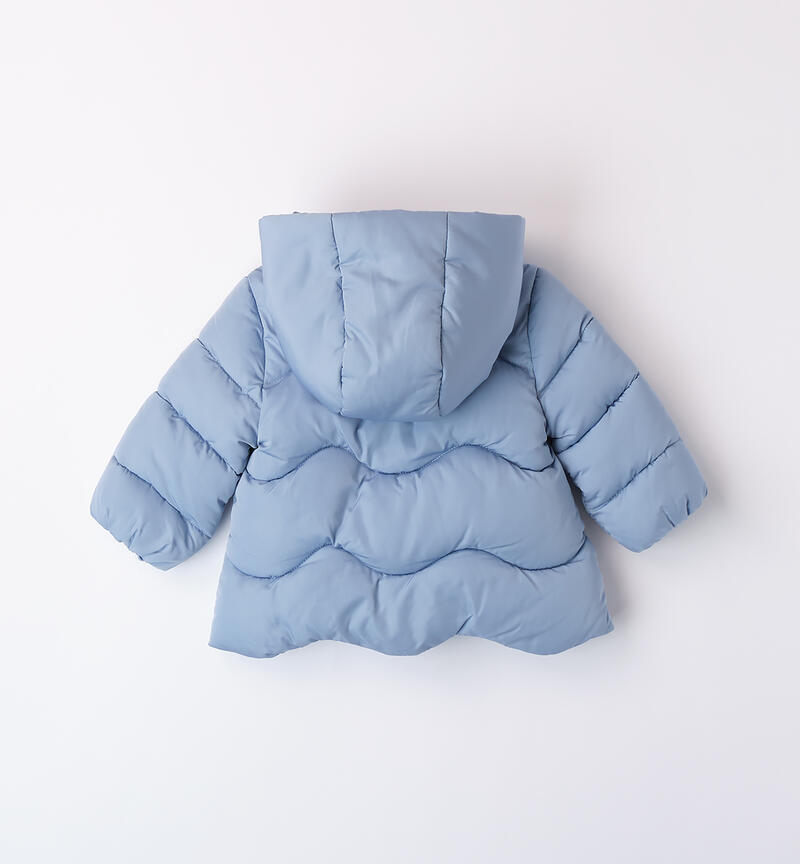 Padded jacket for baby girl L.BLUE-3964