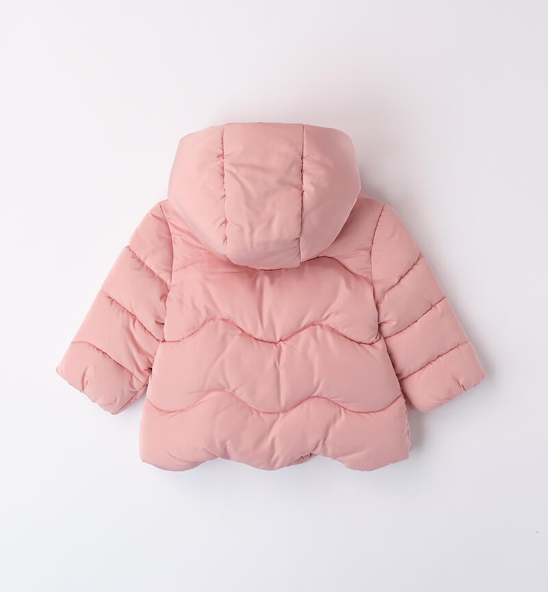 Padded jacket for baby girl ROSA-2524