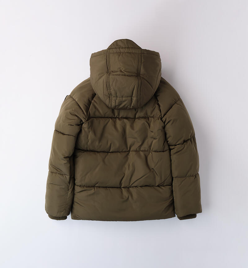 Padded jacket for boys VERDE MILITARE-5557