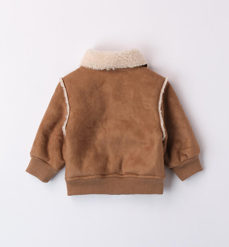 Winter jacket for baby boy DARK BEIGE-0818