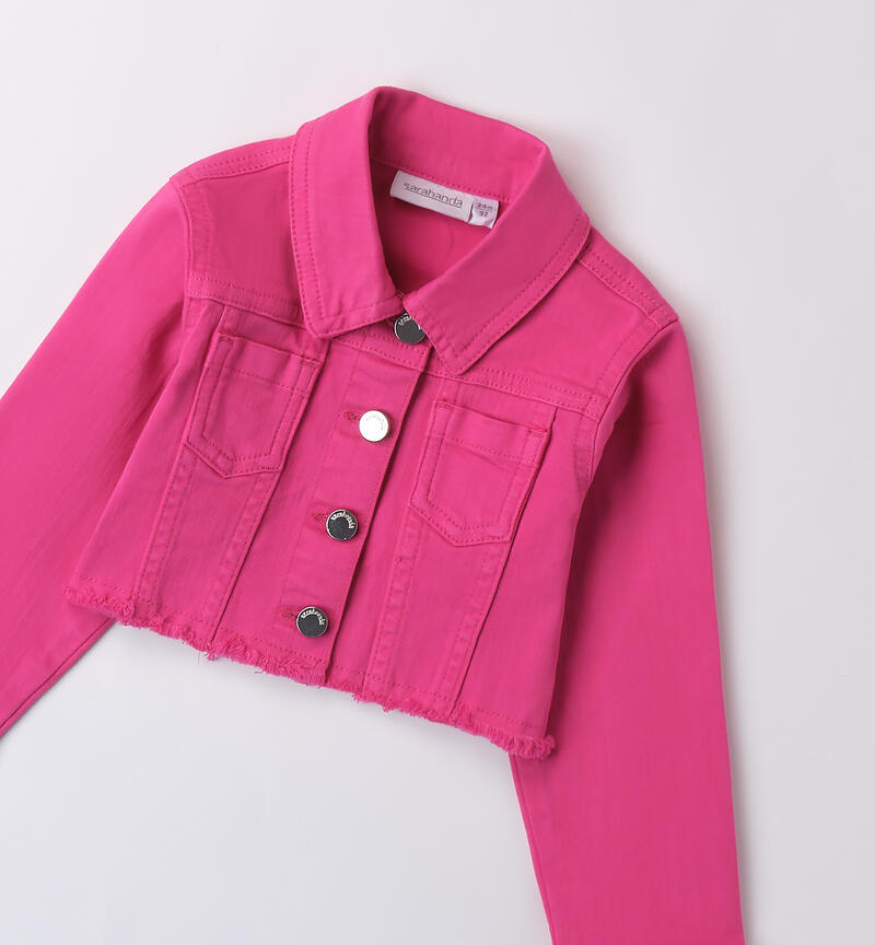 Girl's jacket Sarabanda FUXIA-2453