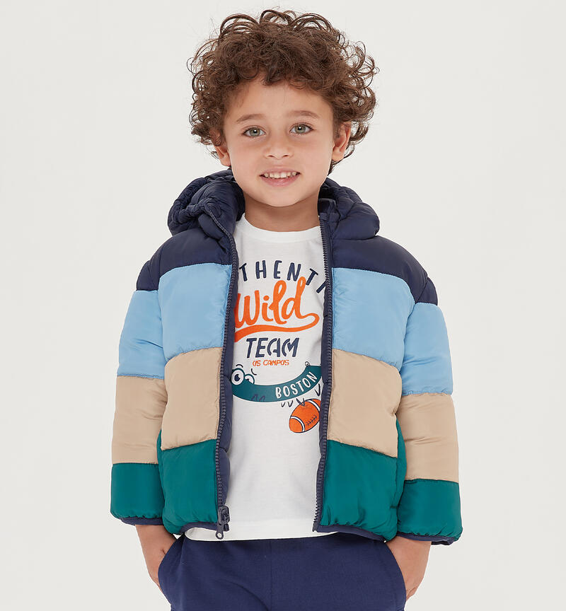 Reversible jacket for boys from 9 months to 8 years  NAVY-3854
