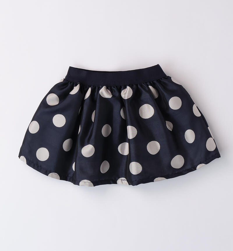 Polka dot skirt for baby girl NAVY-3558