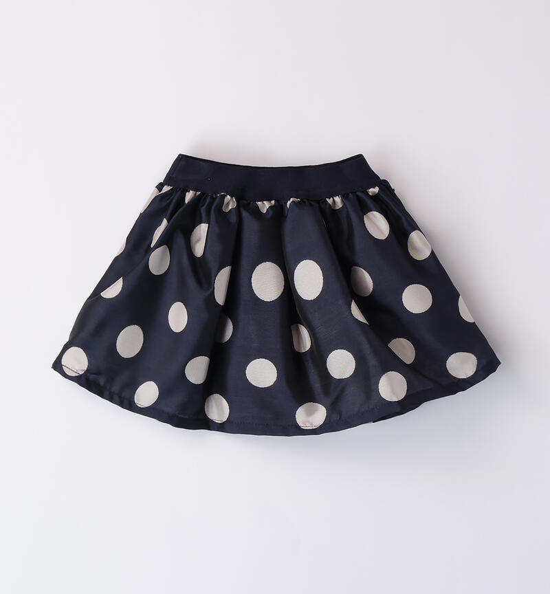 Polka dot skirt for baby girl NAVY-3558