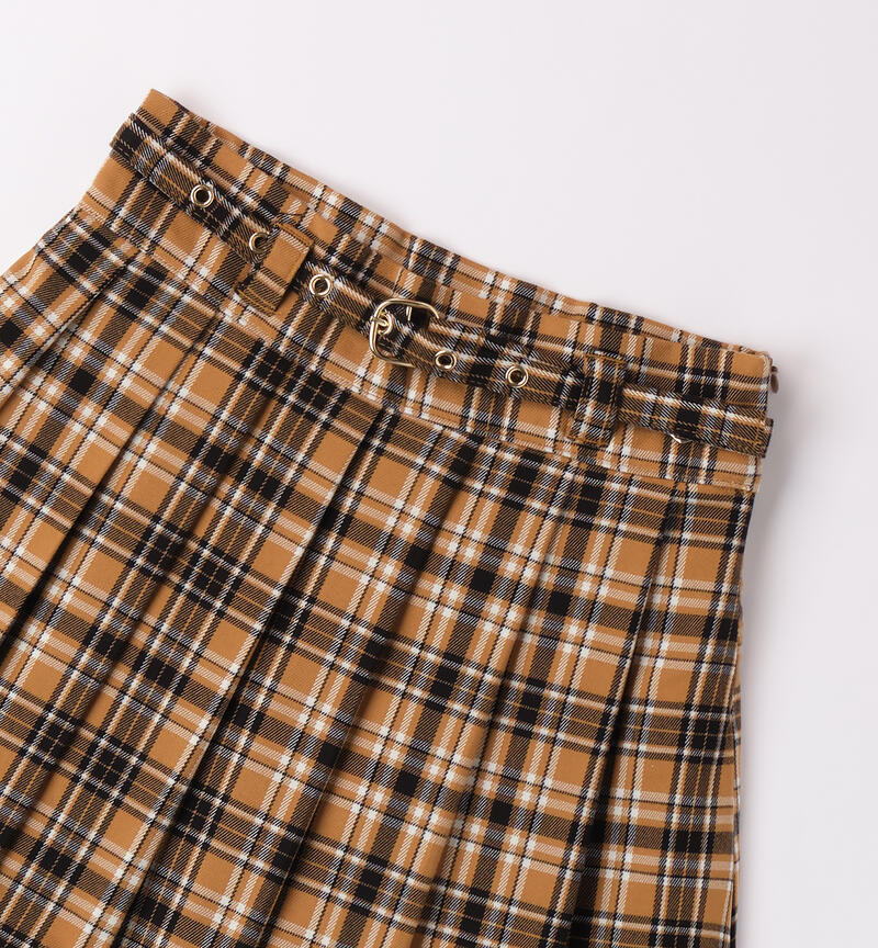 Plaid skirt for girls MARRONE-0813